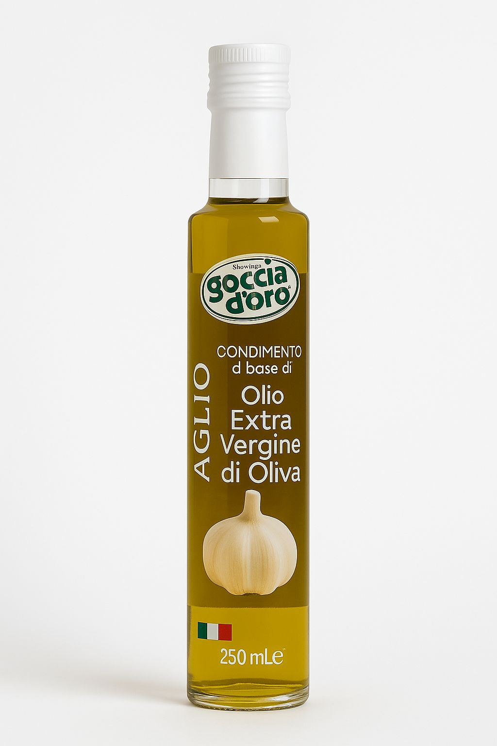 زيت زيتون بكر ممتاز بنكهة الثوم - 250 مل