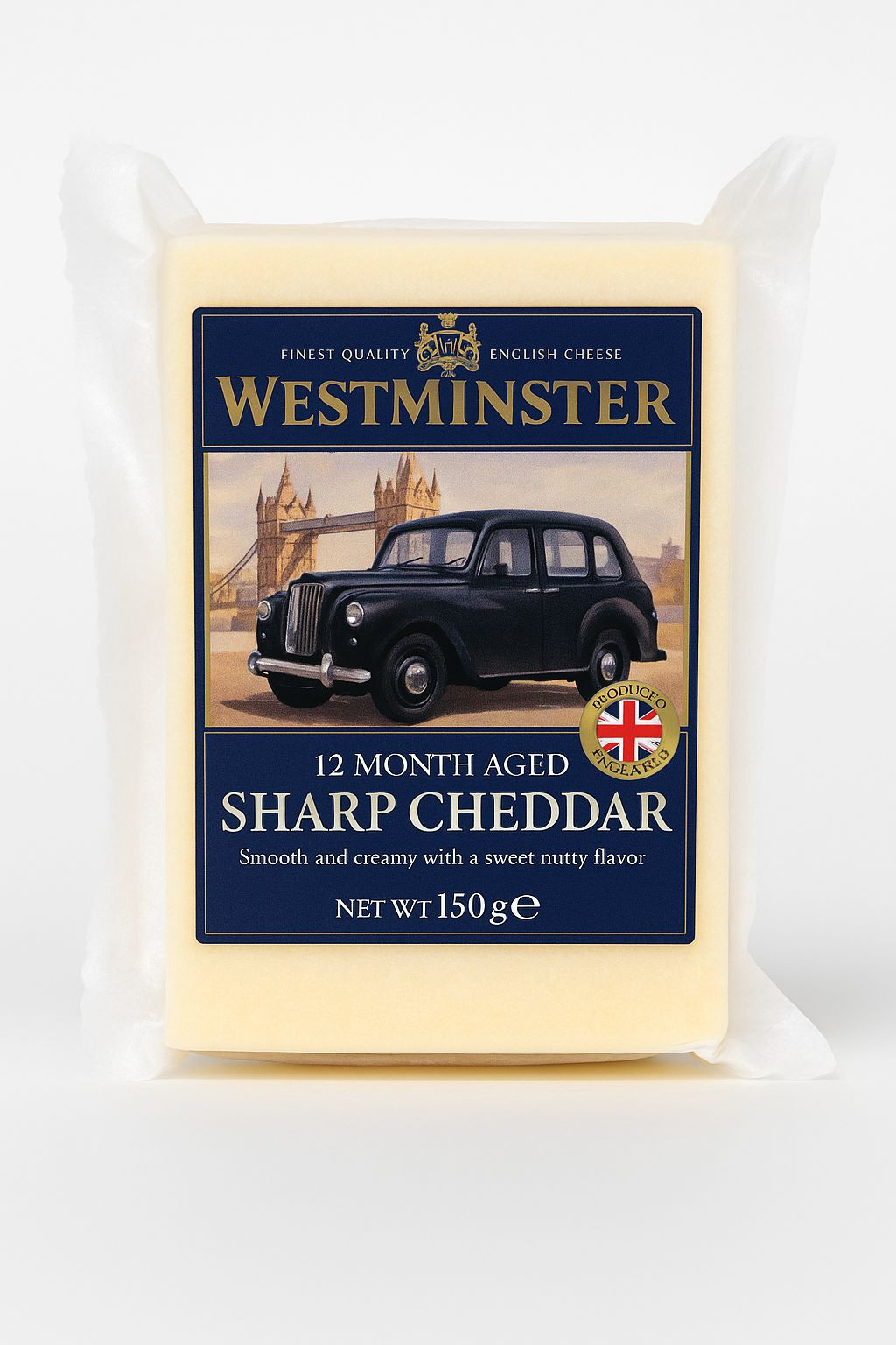 جبن شيدر إنجليزي معتق وست منستر – 150 جرام