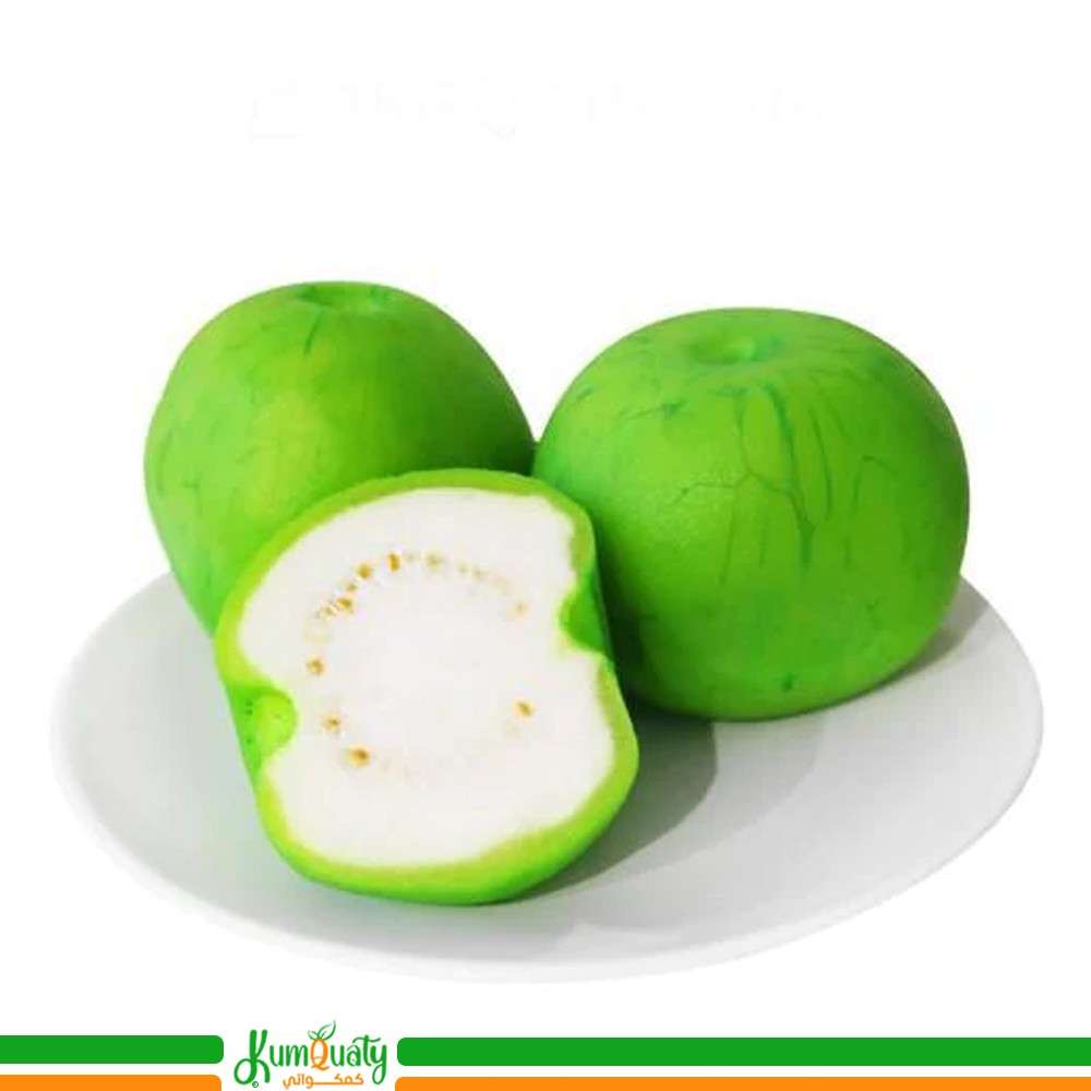 جوافة اخضر مقشر صحن